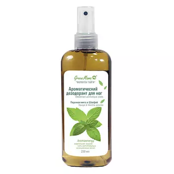 GREEN MAMA Ароматический дезодорант для ног Перечная мята и шалфей Aromaenergy Deodorant Aromatique Pieds