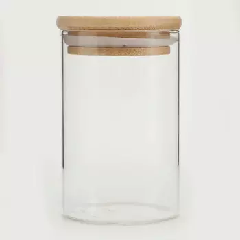 KIMBERLY Банка для хранения с деревянной крышкой, 250 мл