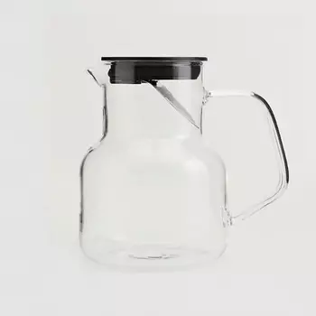 KIMBERLY Кувшин с черной крышкой-фильтром термостойкий, 900 мл