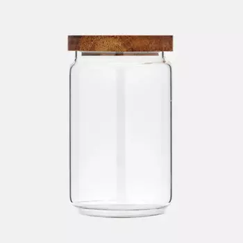 KIMBERLY PREMIUM Банка для хранения с деревянной крышкой из акации, 800 мл