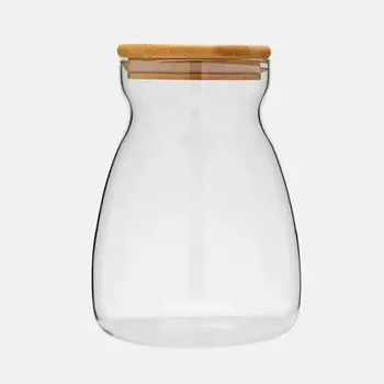 KIMBERLY PREMIUM Банка для хранения с деревянной крышкой, 1200 мл