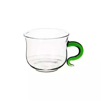 KIMBERLY PREMIUM Чашка для кофе с изумрудной ручкой, 120 мл