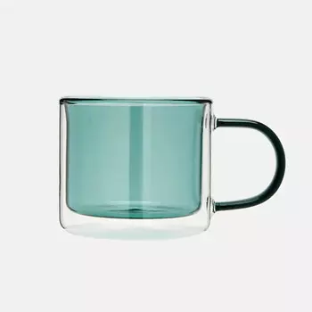 KIMBERLY PREMIUM Кружка двухслойная из цветного стекла термостойкая 250 мл