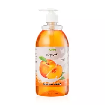 KIPNI Мыло жидкое универсальное с дозатором "Персик" 900.0