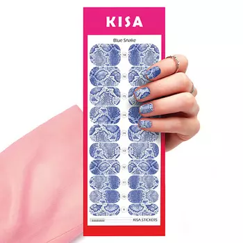 KISA.STICKERS Пленки для маникюра Blue Snake