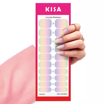 KISA.STICKERS Пленки для маникюра Creamy Rainbow