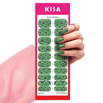 KISA.STICKERS Пленки для маникюра Grass Python