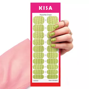KISA.STICKERS Пленки для маникюра Pistachio Croco