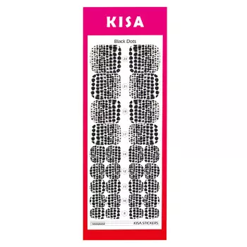 KISA.STICKERS Пленки для педикюра Black dots