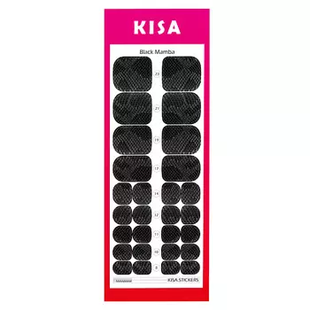 KISA.STICKERS Пленки для педикюра Black Mamba