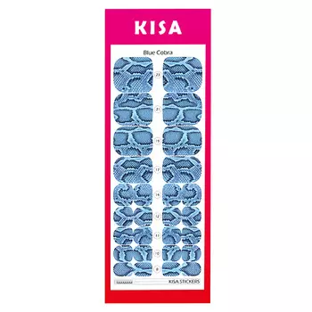 KISA.STICKERS Пленки для педикюра Blue Cobra
