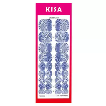 KISA.STICKERS Пленки для педикюра Blue Snake