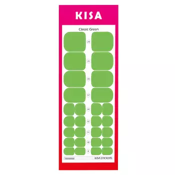 KISA.STICKERS Пленки для педикюра Classic Green