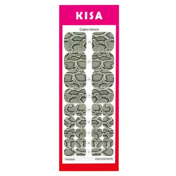 KISA.STICKERS Пленки для педикюра Cobra Green