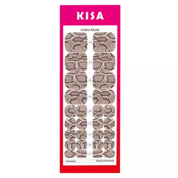 KISA.STICKERS Пленки для педикюра Cobra Nude
