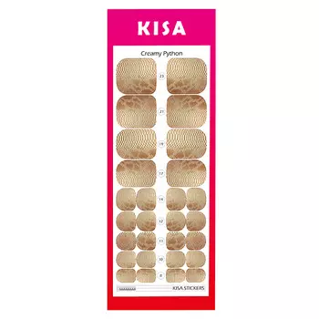 KISA.STICKERS Пленки для педикюра Creamy Python