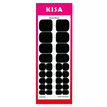 KISA.STICKERS Пленки для педикюра Deep Black
