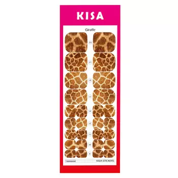 KISA.STICKERS Пленки для педикюра Giraffe