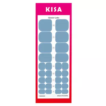 KISA.STICKERS Пленки для педикюра Glasier Lake