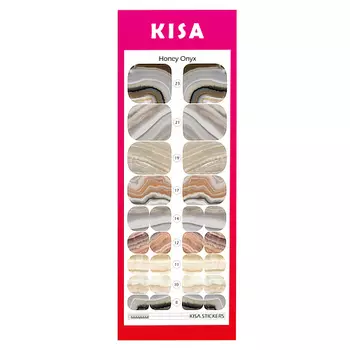 KISA.STICKERS Пленки для педикюра Honey Onyx