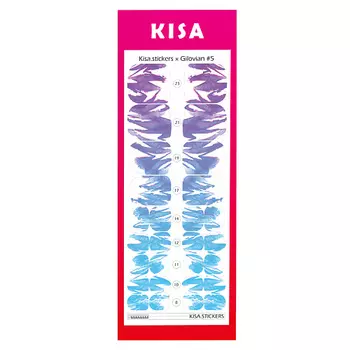KISA.STICKERS Пленки для педикюра Kisa Gilovian 5