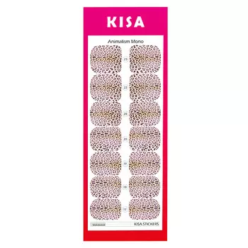 KISA.STICKERS Пленки для педикюра на большой палец Animalizm Mono