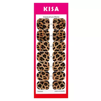 KISA.STICKERS Пленки для педикюра на большой палец Classical Leo Mono
