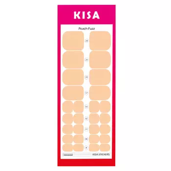 KISA.STICKERS Пленки для педикюра Peach Fuzz