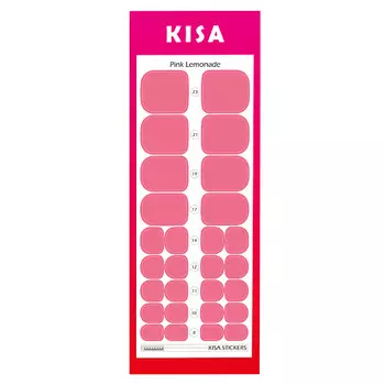 KISA.STICKERS Пленки для педикюра Pink Lemonade