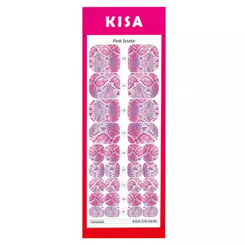 KISA.STICKERS Пленки для педикюра Pink Snake