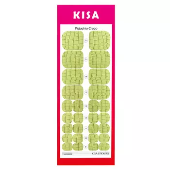 KISA.STICKERS Пленки для педикюра Pistachio Croco