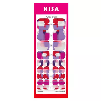 KISA.STICKERS Пленки для педикюра Purple Brush