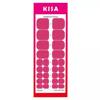 KISA.STICKERS Пленки для педикюра Rassberry Sorbet