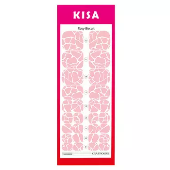 KISA.STICKERS Пленки для педикюра Rosy Biscuit