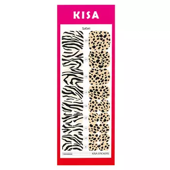 KISA.STICKERS Пленки для педикюра Safari