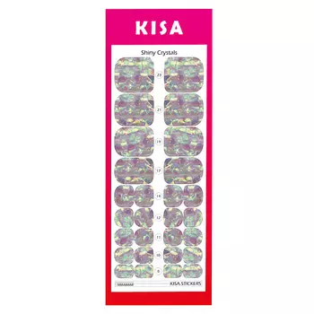 KISA.STICKERS Пленки для педикюра Shiny Crystals