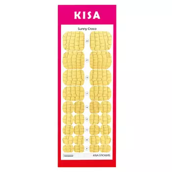 KISA.STICKERS Пленки для педикюра Sunny Croco