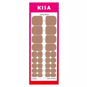 KISA.STICKERS Пленки для педикюра Tawny Birch
