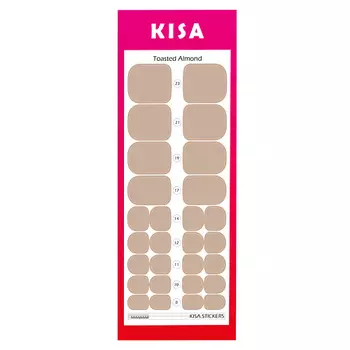 KISA.STICKERS Пленки для педикюра Toasted Almond