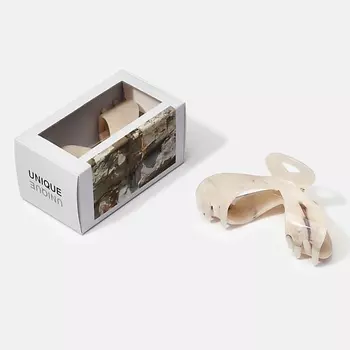 KISIMI Заколка крабик для волос Unique, размер M, скалистый