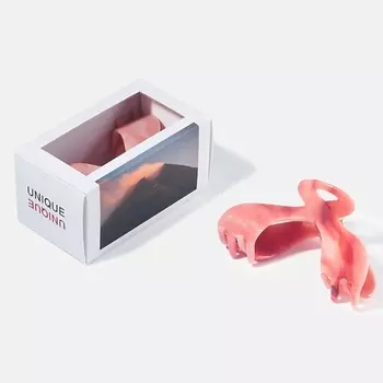 KISIMI Заколка крабик для волос Unique, размер M, лава