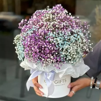 KIWIGIFTS Букет цветов живые гипсофилы