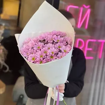 KIWIGIFTS Букет цветов живые Хризантема кустовая