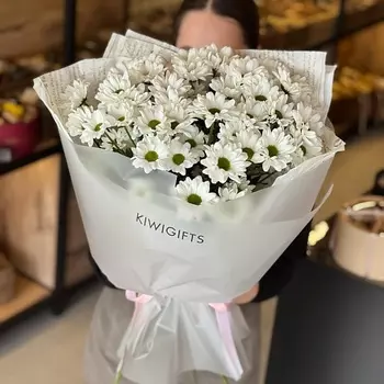 KIWIGIFTS Букет цветов живые из хризантем