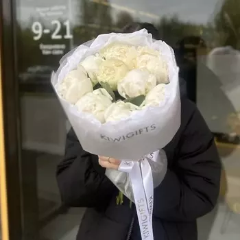 KIWIGIFTS Букет цветов живые пионы