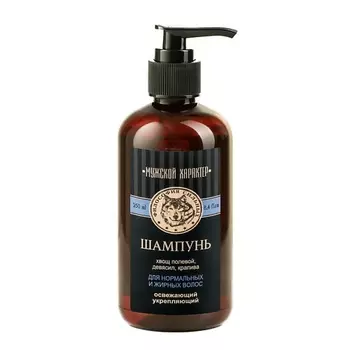 KLEONA Шампунь "Мужской характер" для нормальных и жирных волос освежающий 250.0