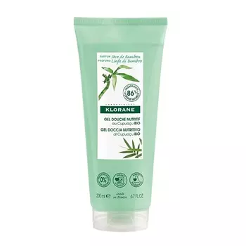 KLORANE Питательный гель для душа молочко бамбука с органическим маслом Купуасу Seve de Bambou Gel Douche