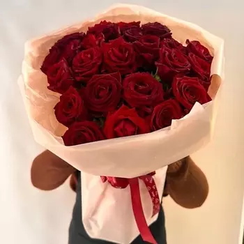 КЛУМБА Красные розы 25шт