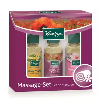 KNEIPP Набор массажных масел (Красный мак и конопля, Иланг-иланг, Миндаль) Massage-Set
