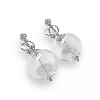 KOKOSHNIKI Сережки клипсы женские с бусиной